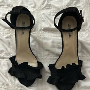 Cute black summer pumps